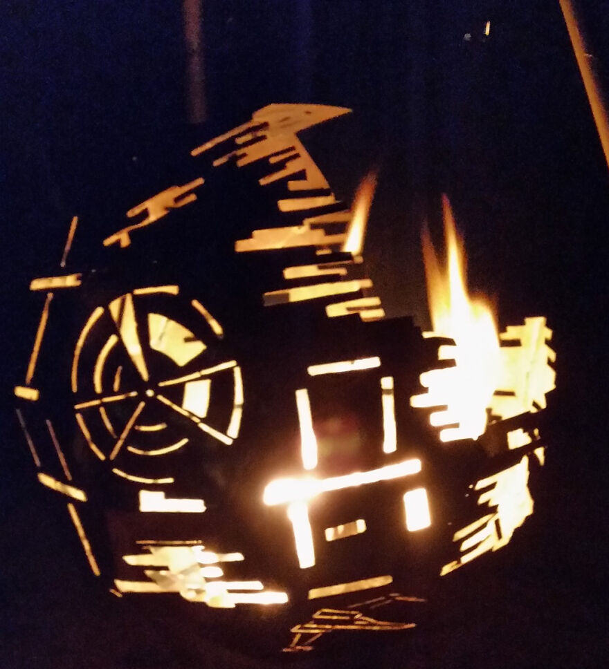 My Home Made Death Star Fire Pit My Home Made Death Star Fire Pit