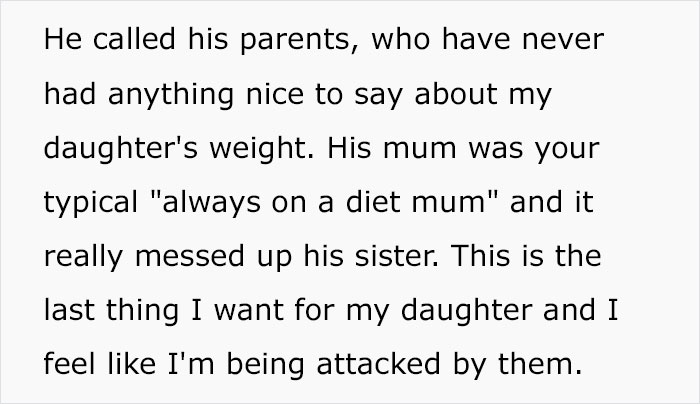 Father Says 11-Year-Old Daughter Is Getting Fat, Mother Refuses To Decrease Her Food Portion Sizes