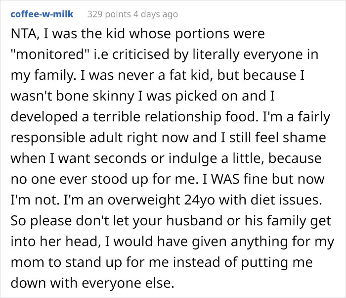 Father Says 11-Year-Old Daughter Is Getting Fat, Mother Refuses To Decrease Her Food Portion Sizes