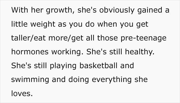 Father Says 11-Year-Old Daughter Is Getting Fat, Mother Refuses To Decrease Her Food Portion Sizes