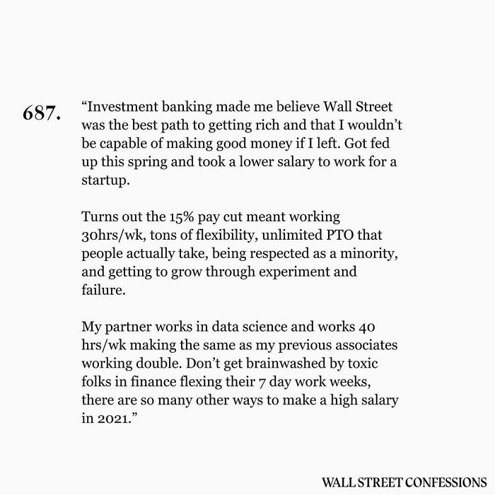 Wall Street Confessions
