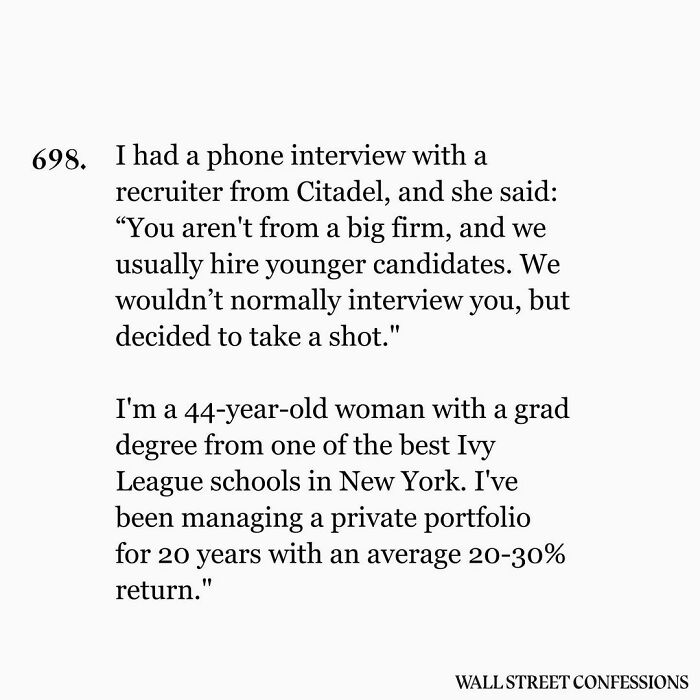 Wall Street Confessions