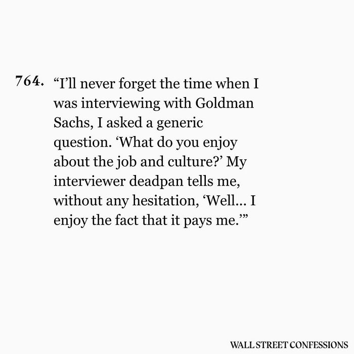 Wall Street Confessions