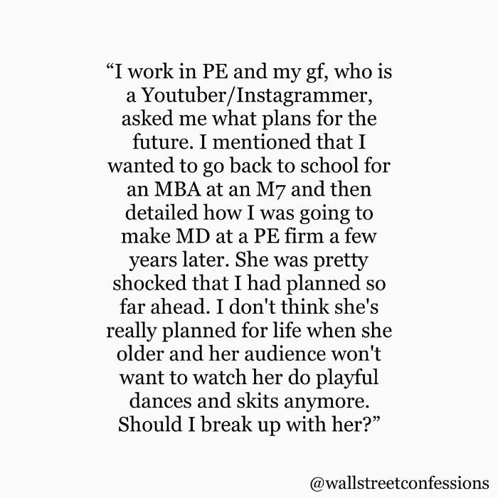 Wall Street Confessions