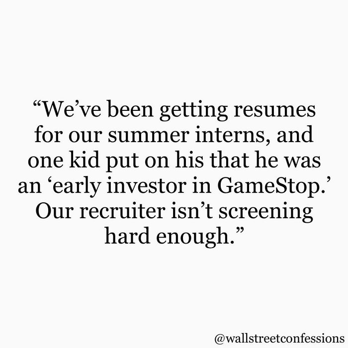 Wall Street Confessions