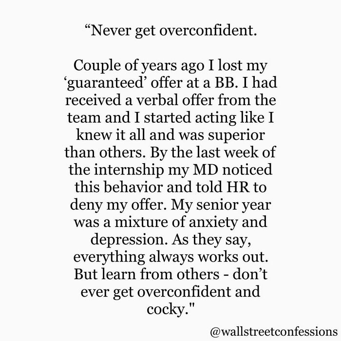 Wall Street Confessions