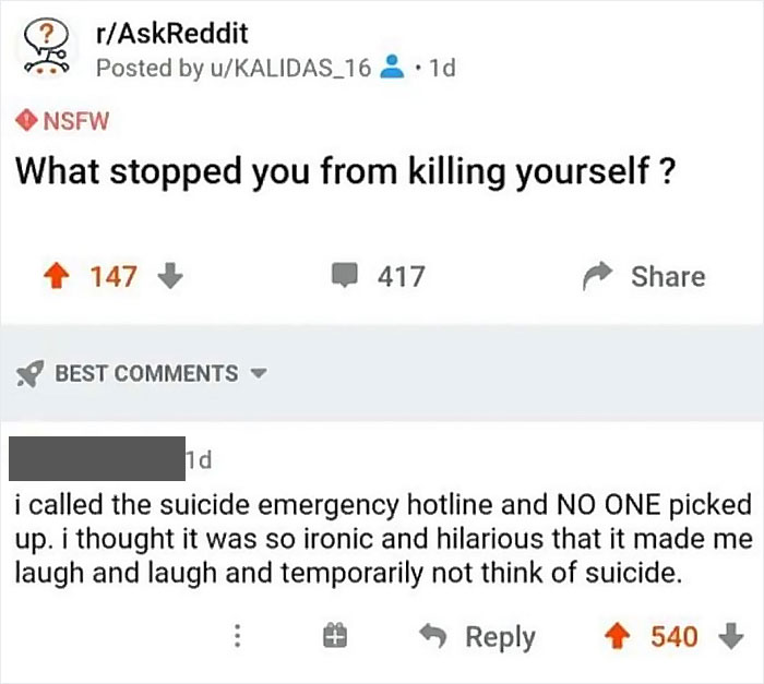 I Guess The Hotline Technically Worked?