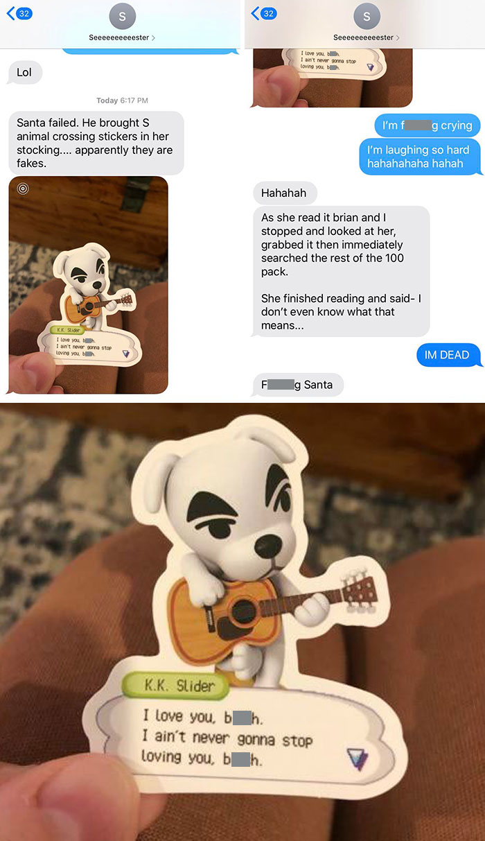 "Santa" Aka My Sister, Got My 6-Year-Old Niece The Wrong Stickers For Christmas