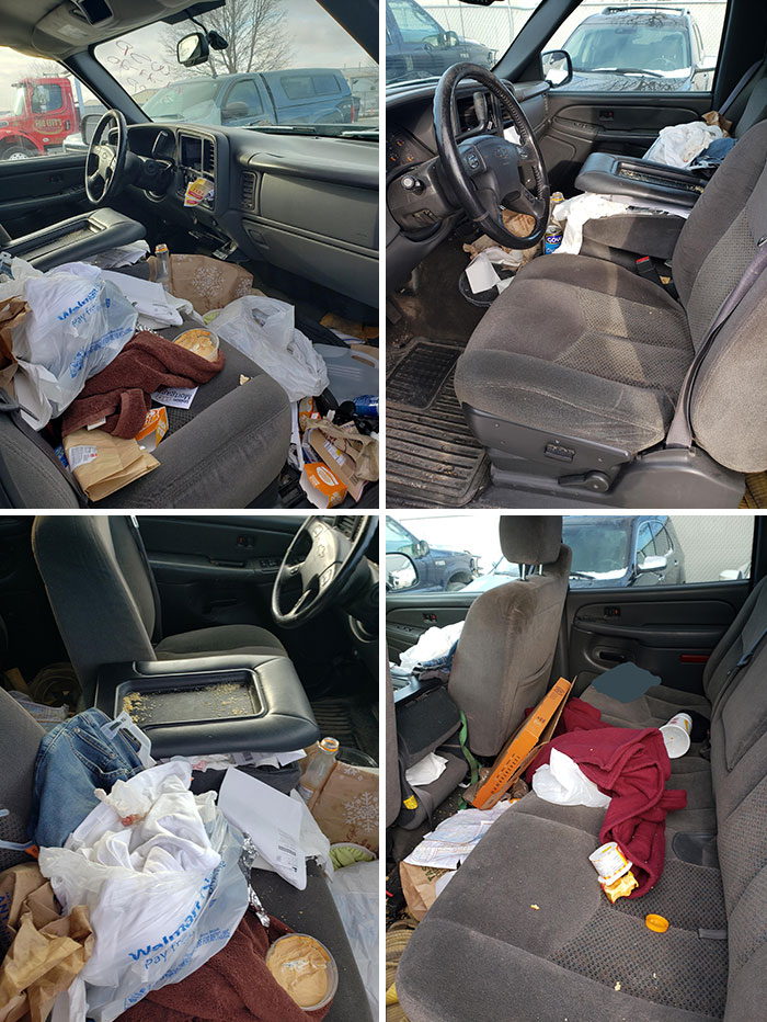 Truck Got Stolen Just Before Christmas. Thief Was Living In It For 3 Days Before He Got Busted