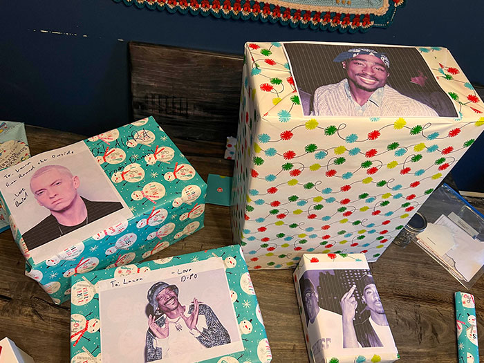 My Wife Accidentally Called Wrapping Paper “Rapper Paper” In The Car The Other Day. I Understood The Assignment