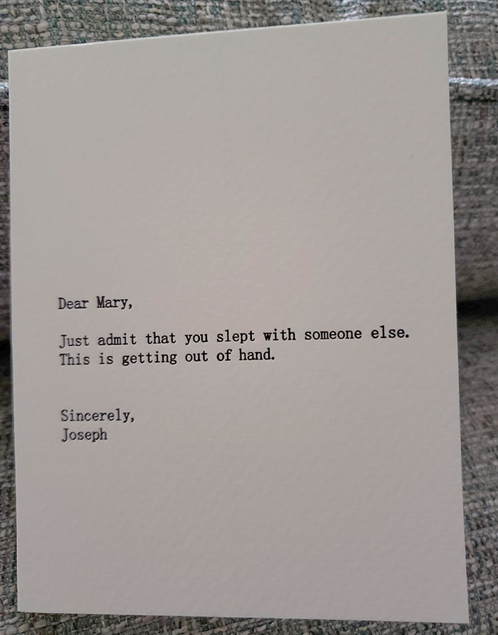 Further Evidence My Wife's Boss Has A Sense Of Humor. This Is Her Christmas Card