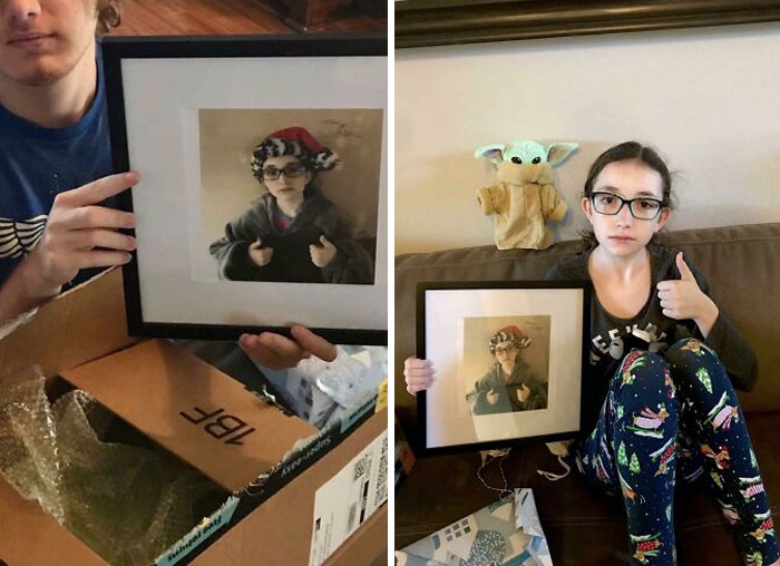 My Daughter Gave My Son A Signed Picture Of Herself For Christmas