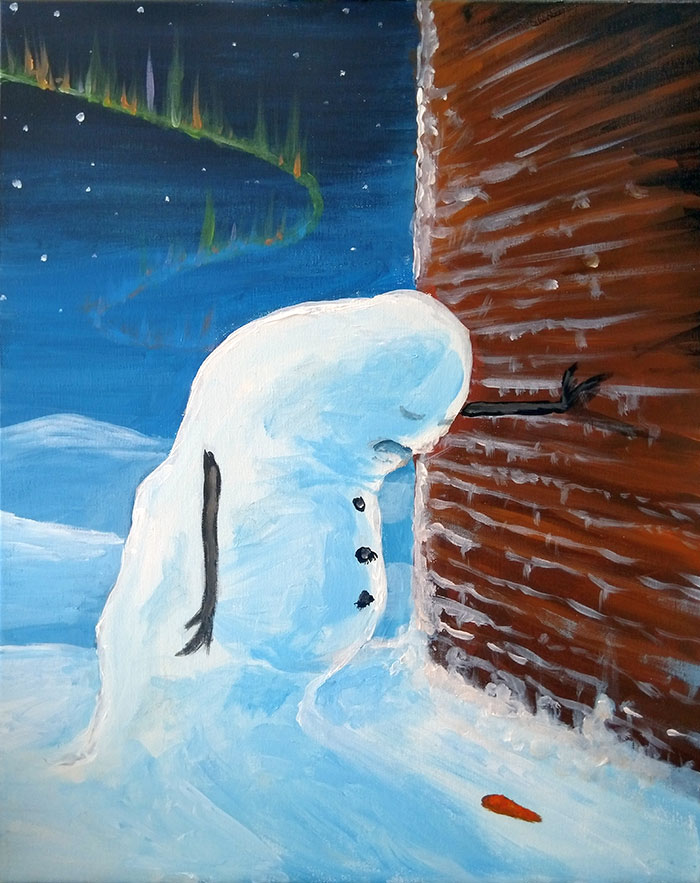 I Painted A 2020 Christmas Card