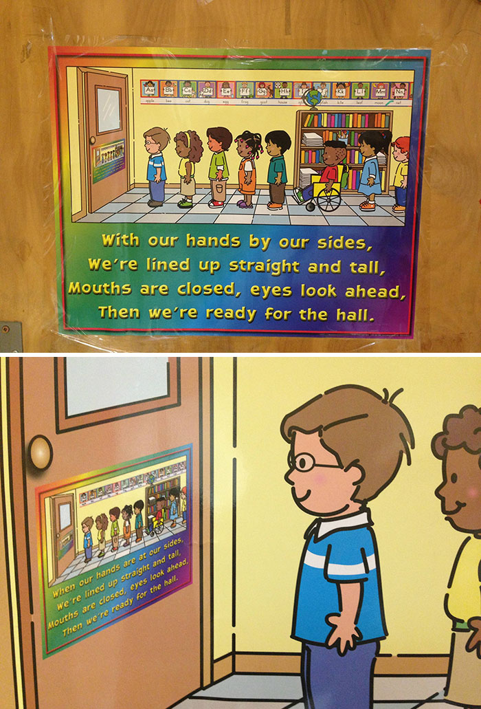 This Poster In My Classroom Has A Picture Of Kids Looking At Themselves On The Same Poster