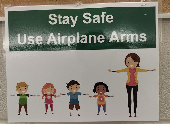 This Sign About Social Distancing At My School