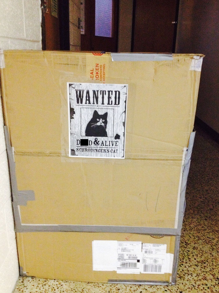 Found This Outside Of The Physics Classroom Today