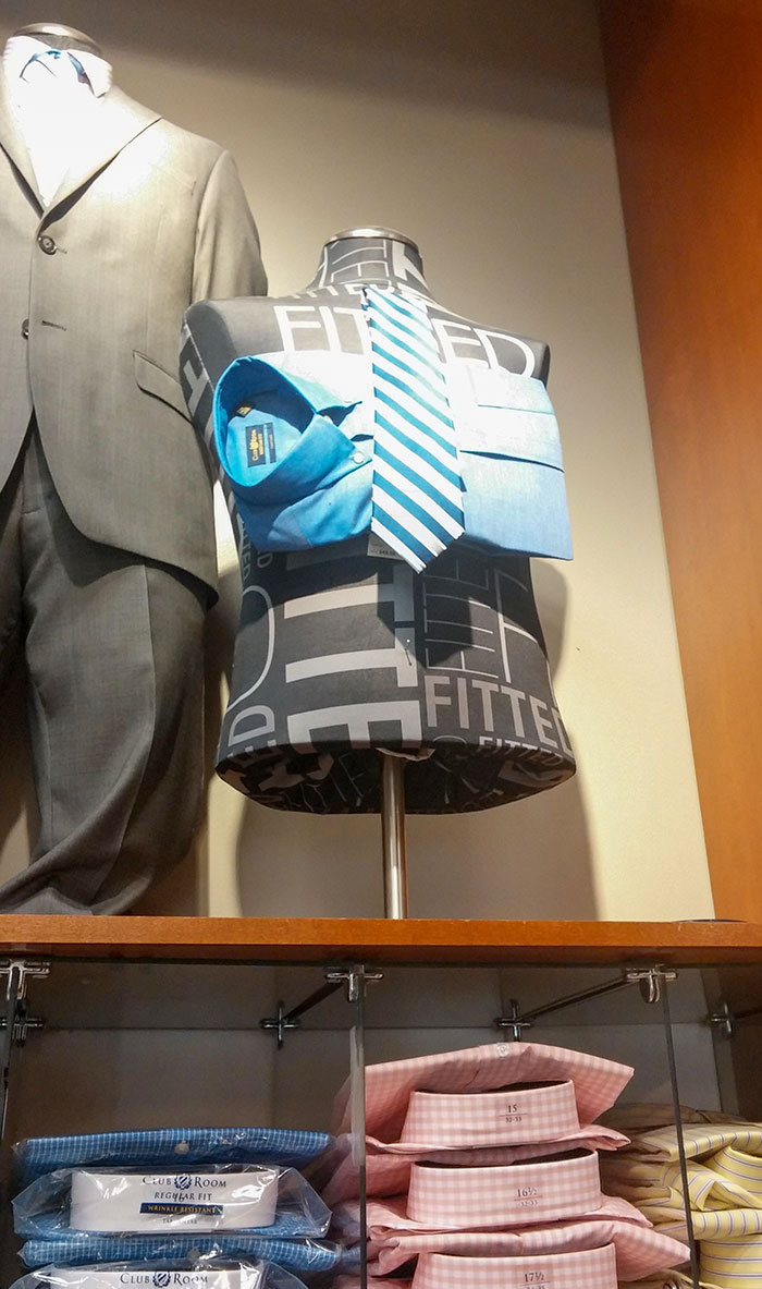 "Hey, Can You Put This Shirt On That Mannequin?"