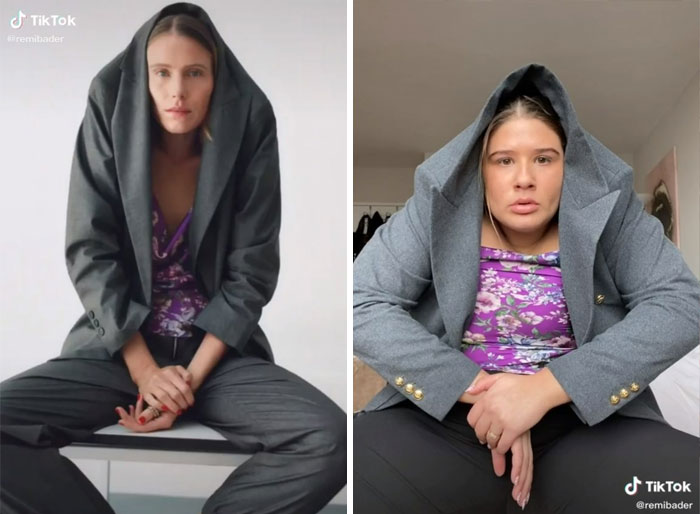 Esta mujer recrea las poses que realizan las modelos de Zara para demostrar lo ridículas que son Esta mujer recrea las poses que realizan las modelos de Zara para demostrar lo ridículas que son