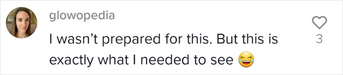 Comment on Zara model pose recreation: "I wasn't prepared for this. But this is exactly what I needed to see" with a laughing emoji.