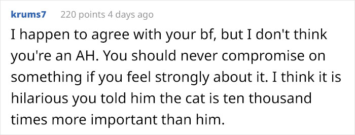 Boyfriend Lists All The Disgusting Things His GF Does With Her Cat, Gets An Instant 'Okay, Bye'