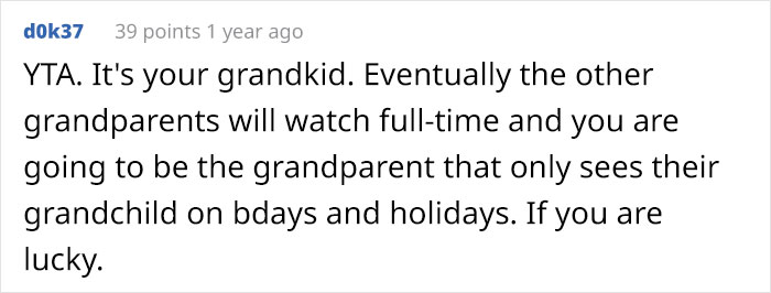 Grandma Won&rsquo;t Babysit Grandson Unless She Gets Paid, Asks The Internet If She Was Being A Jerk