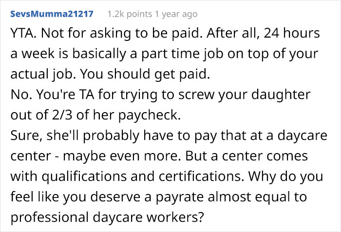 Grandma Won&rsquo;t Babysit Grandson Unless She Gets Paid, Asks The Internet If She Was Being A Jerk