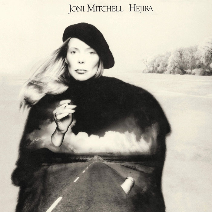 Album cover featuring a monochrome portrait with a road extending through the artist, exemplifying one of the greatest designs.