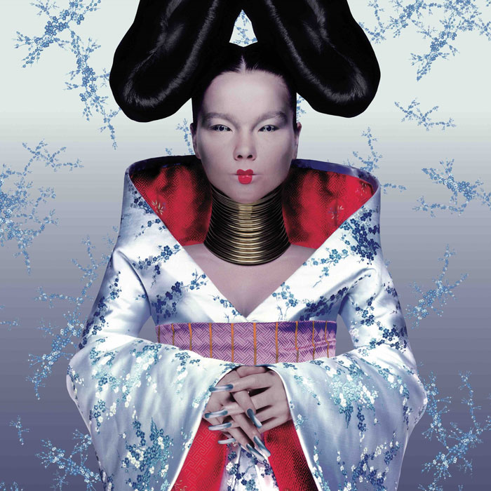 Striking album cover featuring a person in elaborate attire, showcasing one of the greatest album covers ever.