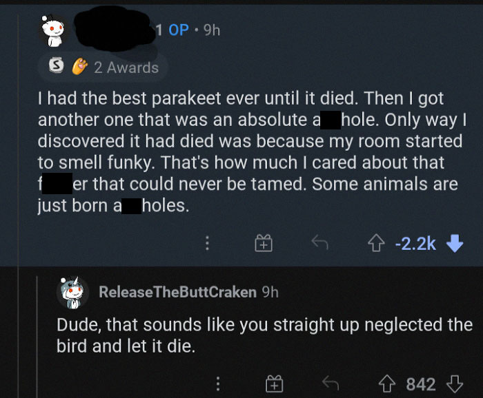 Thanks, I Hate This Piece Of S**t Animal Abuser