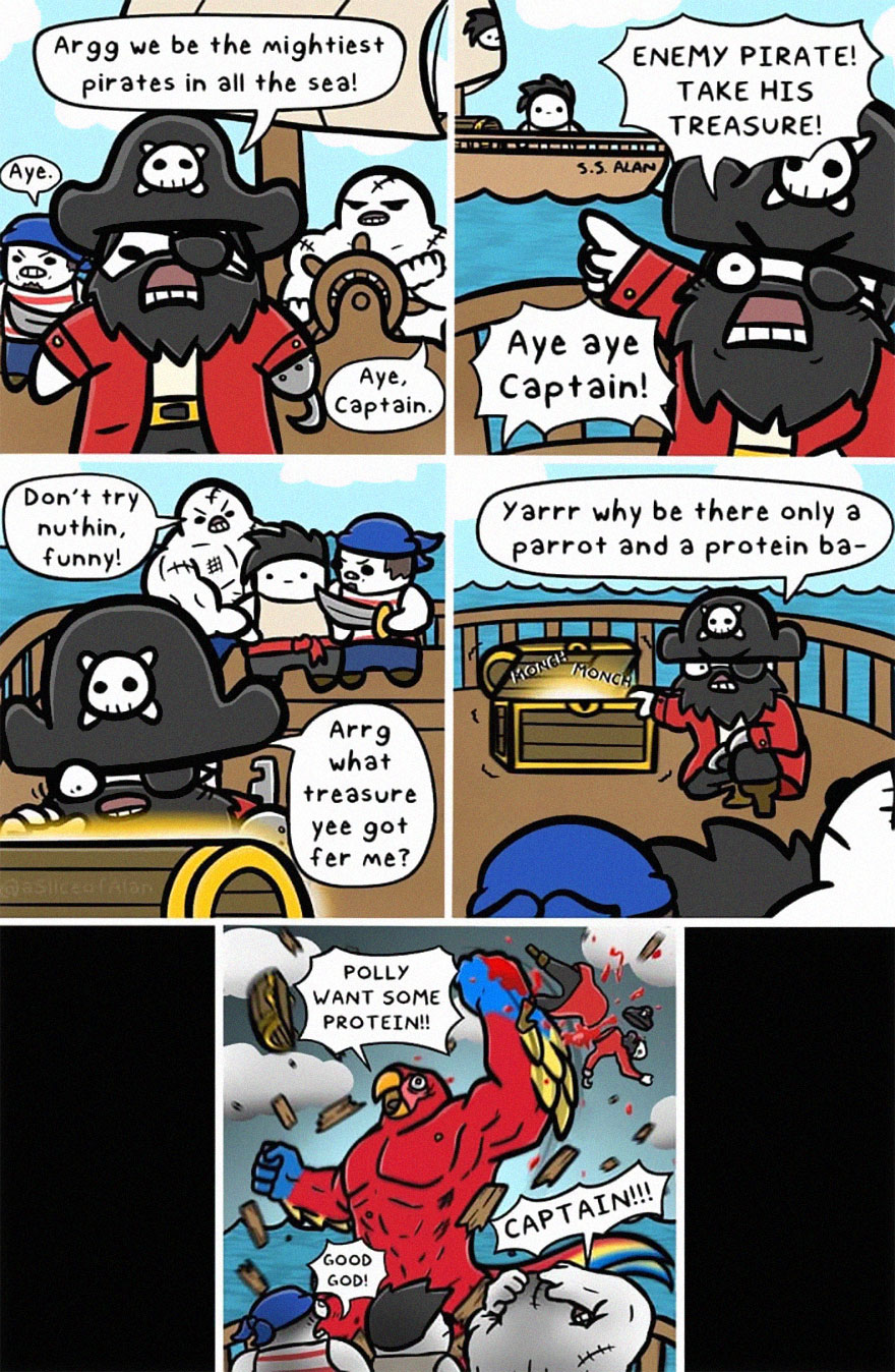 Meet "A Slice Of Alan",the Artist Who Creates Random, Silly And Funny Comics