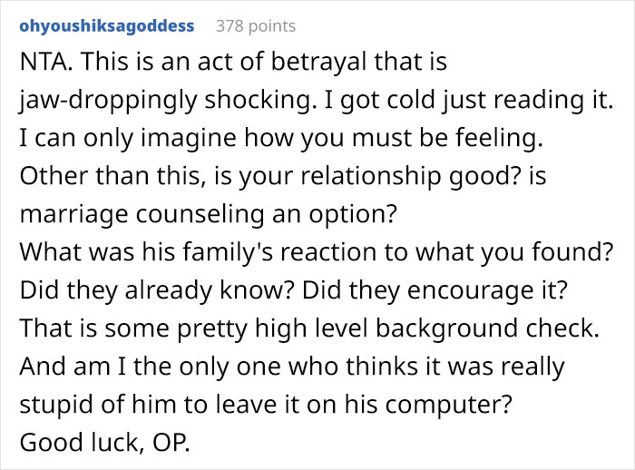 Wife Stays Separately In A Hotel During A Family Vacation When She Finds A Detailed Report On Her In Husband&rsquo;s Computer And Asks The Internet If She Overreacted