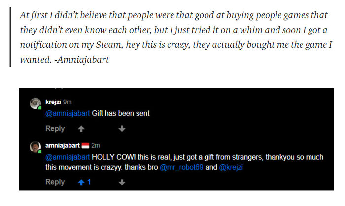 I Found This Generous Santa On 9gag, Buying Game From Steam Store For Everyone