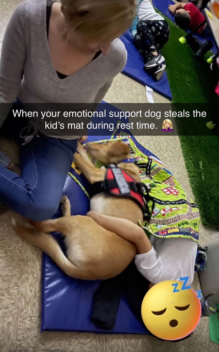 Marshal Naps With A Boy Who Has Autism During Rest Time. Poor Kid Ended Up Laying On The Floor.