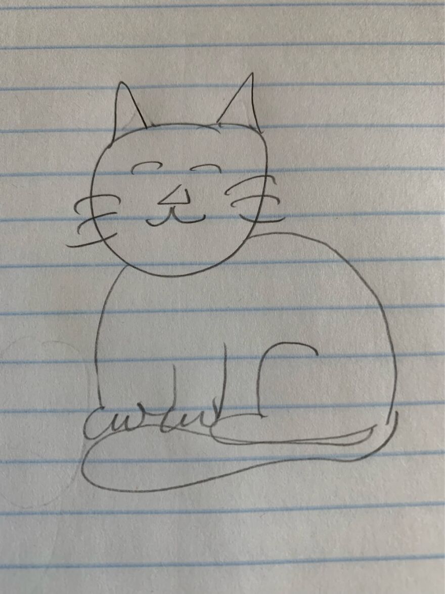 A Portrait Of My Cat 😂