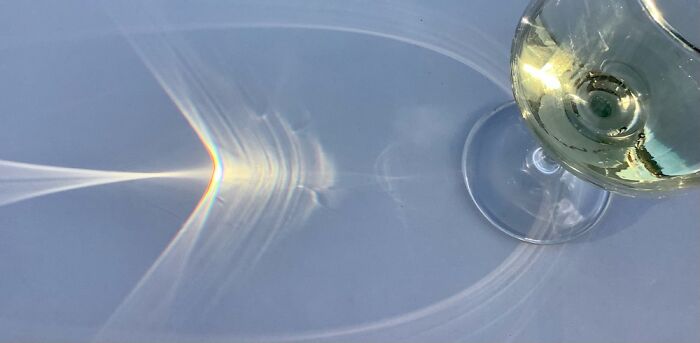 The Evening Sun In My Glas Of Wine.