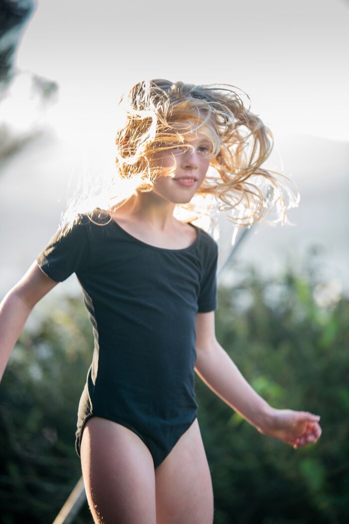 My Daughter In A Trampoline