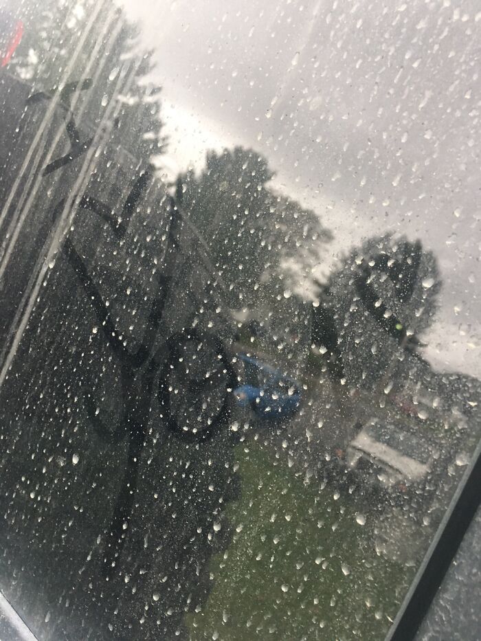 Written On My Jeep One Gray Morning. Made Me Happy