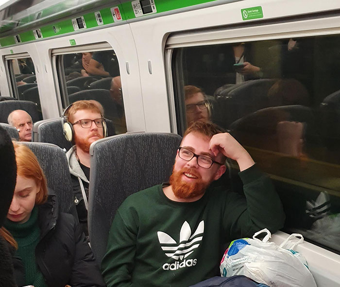Impromptu Doppelgangers On My Train