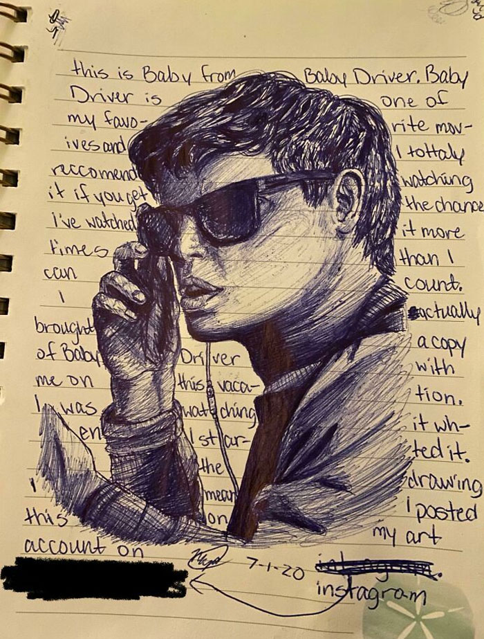 Was Flipping Through A Review Book In The Condo We’re Renting And Came Across This Drawing