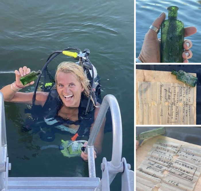 Woman Finds Sunken Message In Bottle From 1926 Addressed To One George Morrow, The Internet Helps Find Surviving Relatives