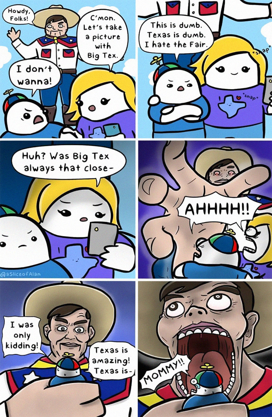 Meet "A Slice Of Alan",the Artist Who Creates Random, Silly And Funny Comics