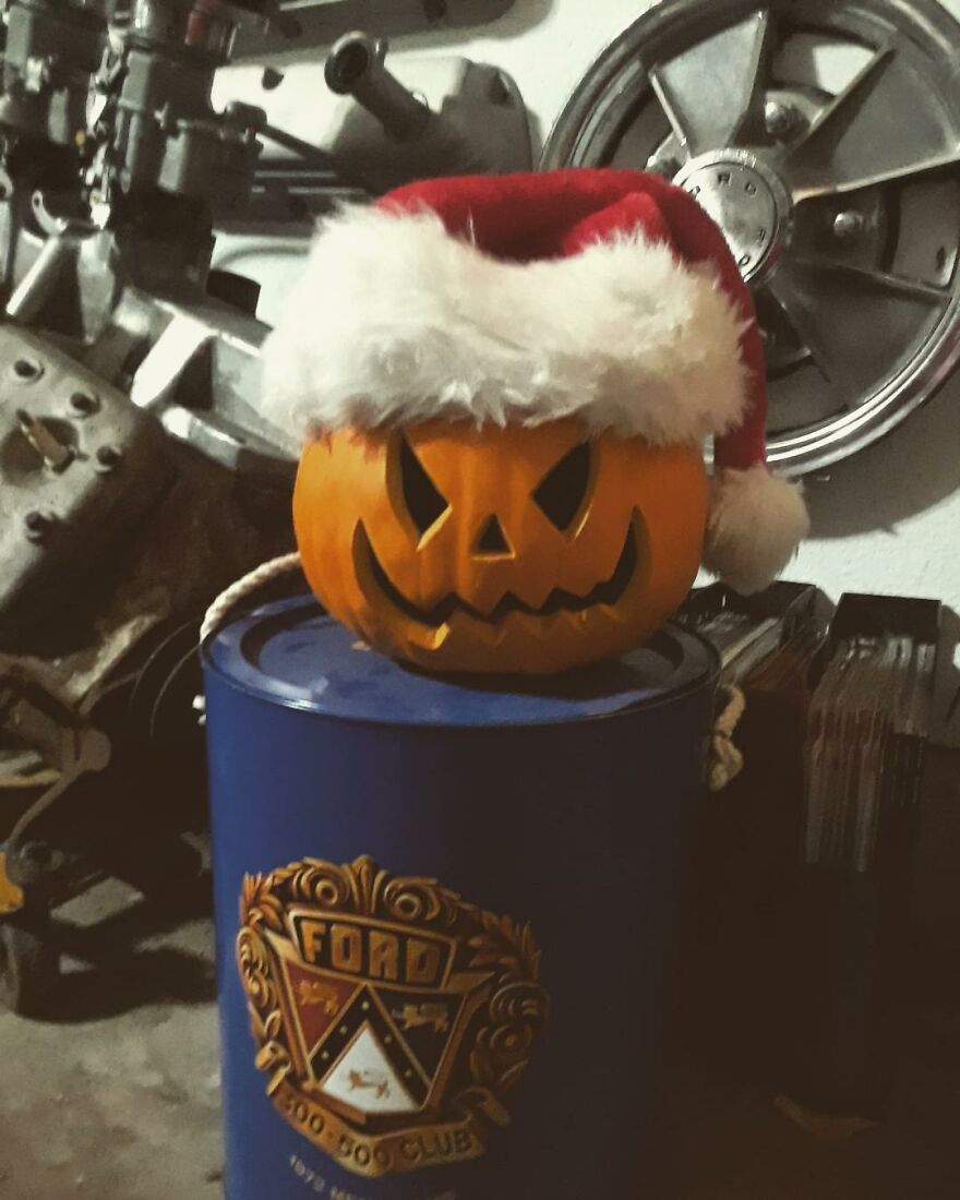 Jack At The Wrecking Yard -I Take Photos Of A Jackolantern At The Wrecking Yard I Work At And Share On My Instagram Account