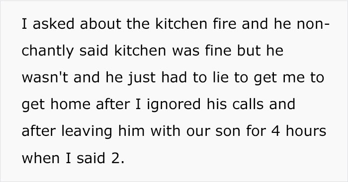 Dad Texts Wife The Kitchen Is On Fire Because He's Mad She Left Him With Baby Longer Than Expected, It Backfires When Cops Show Up Dad Texts Wife The Kitchen Is On Fire Because He's Mad She Left Him With Baby Longer Than Expected, It Backfires When Cops Show Up
