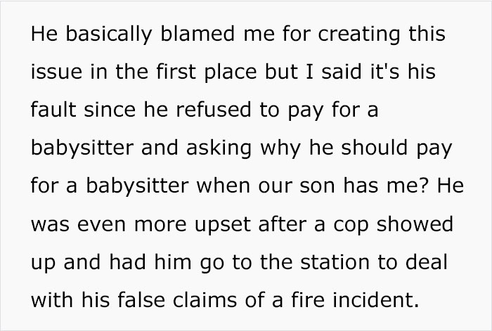 Dad Texts Wife The Kitchen Is On Fire Because He's Mad She Left Him With Baby Longer Than Expected, It Backfires When Cops Show Up Dad Texts Wife The Kitchen Is On Fire Because He's Mad She Left Him With Baby Longer Than Expected, It Backfires When Cops Show Up