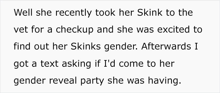 "Am I Wrong For Not Attending My Daughter's Gender Reveal For Her Lizard?"