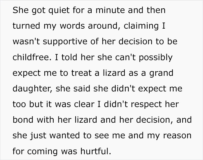"Am I Wrong For Not Attending My Daughter's Gender Reveal For Her Lizard?"