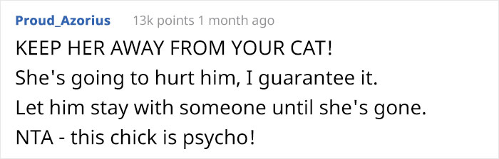 Woman Gets What She Deserves After Kicking Out BF's Cat From His House When He Wasn't Around