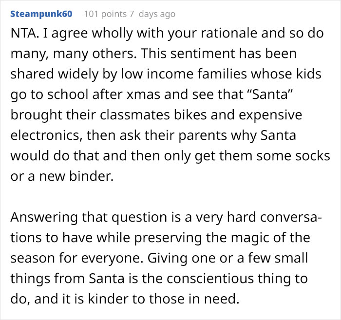 Mom Gets Called Out For Telling Kids Some Gifts Aren't From Santa, Inspires Other Parents Share Their Gifting Tactics Mom Gets Called Out For Telling Kids Some Gifts Aren't From Santa, Inspires Other Parents Share Their Gifting Tactics