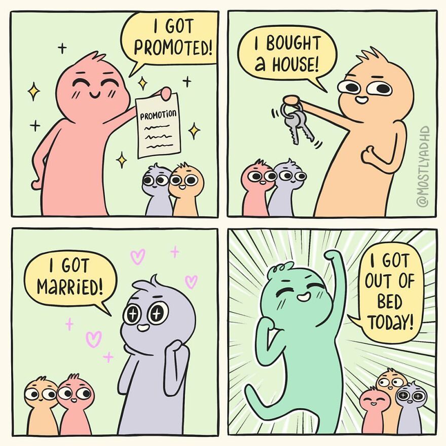 Artist Takes His Daily Struggles With Adhd, Anxiety And Depression And Turns Them Into Humorous Comics (24 Comics)