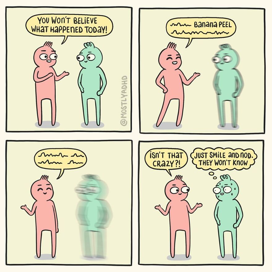 Artist Takes His Daily Struggles With Adhd, Anxiety And Depression And Turns Them Into Humorous Comics (24 Comics)